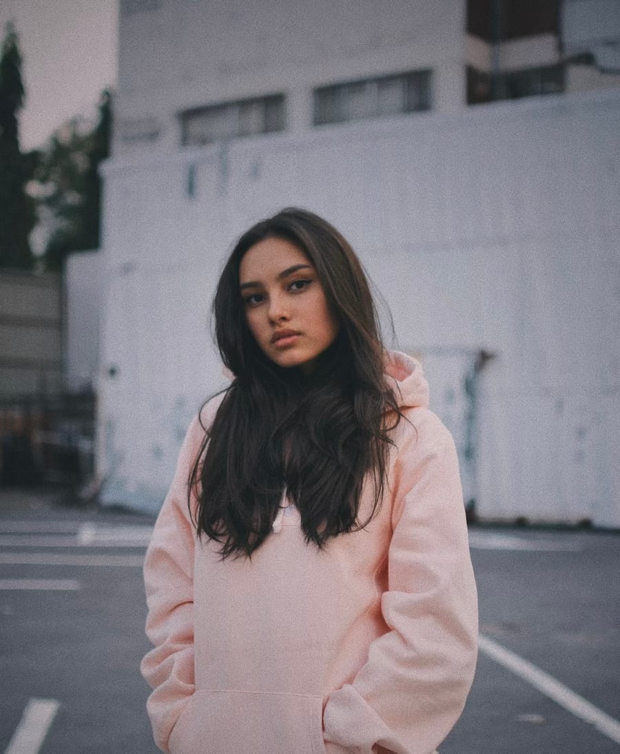 Model two wearing the third look