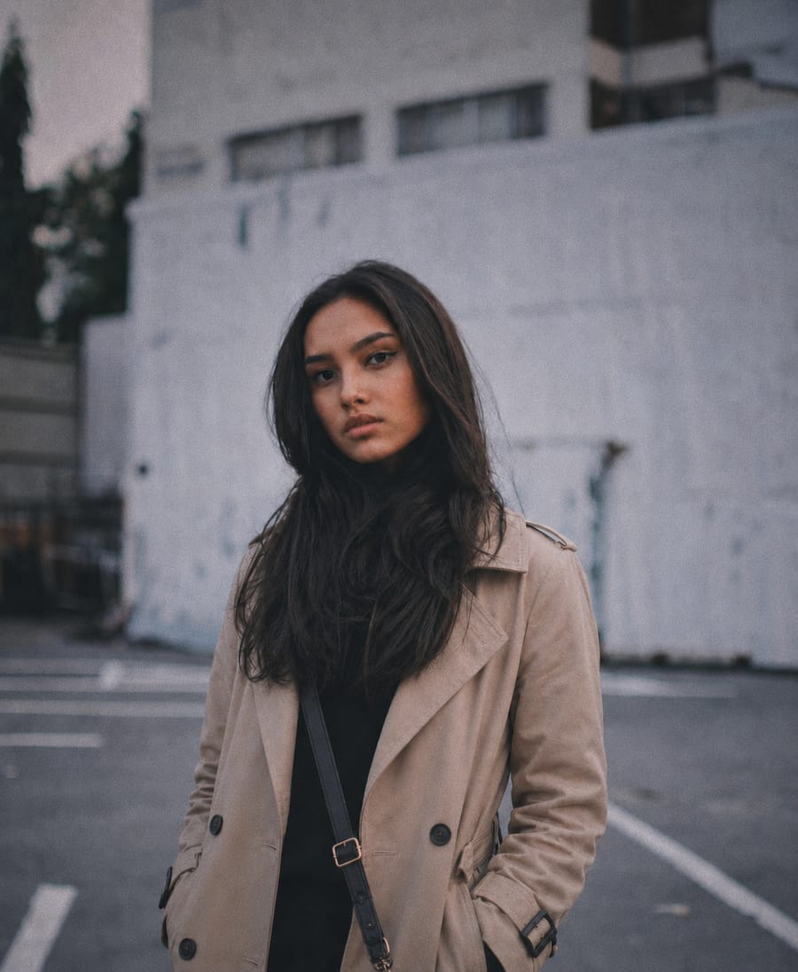 Model two wearing the fourth look
